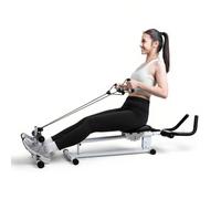 4-in-1 Rowing and Ab Machine, Multifunctional Fitness Equipment, Foldable for Home Use, Full-Body Workout, Space-Saving, for Home Gym Full Workout Training