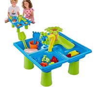 4-in-1 Sand Water Table Toys, Beach Sand Water Table For Kids, Outdoor Sands And Waters Play Tables Beach Toys, Educational Sensory Play Set, Summer Toy For Boys Girls Backyard