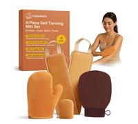 4 in 1 Self Tanning Mitts Self Tanner Mitt Applicator Kit,Self Tanning Mitt Applicator Kit With Self Tanning Glove,Back Tanning Applicator, Mini Tan Mit, Exfoliating Mitt