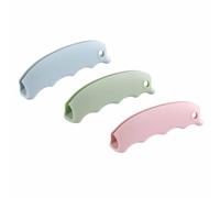 4-in-1 Silicone Shopping Bag Carriers - Multi-purpose Food Bag Holder With Pink, Blue, Green Handles