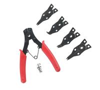 4 in 1 Snap Rings Pliers Circlip Plier Internal/External Heavy Duty for Rings Remover Retaining Straight Bent Automotive Clip Removal Tool