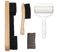 4-in-1 Snooker & Pool Table Cleaning Set - Brush, Lint Roller & Cue Cloth with Wooden Handle