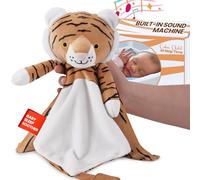 4-in-1 Sound Machine, Baby Lovey, Blanket - White Noise & Lullaby Plush Tiger - Calms & Reduces Wakeups, Helps Toddler Sleep Longer - Proven Sleep Aid -Musical BPA-Free, Machine Washable Newborn Gift