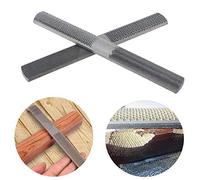 4 in 1 Steel Flat Rasp File 200mm Wood Rasp File Half-Round Hand File Woodworking Carving Rasping Coarse Tool 4-Way Shoe Rasp