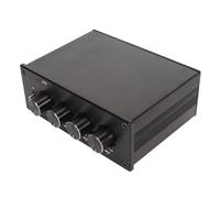 4 in 1 Stereo Mixer, Dual Channel 20Hz-20kHz, Professional Adjustable Volume HiFi Stereo Sound Mixer for Speaker for Power Amplifier (Jectseu90xew8hv1-12)