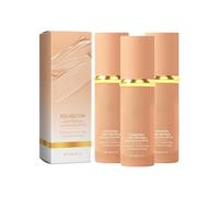 4 In 1 Temperature Change Foundation, Colour Changing Foundation for Mature Skin, SPF50+ Sunscreen Moisturizing Concealer, Suitable For Fitness Sports Dancing 30ml (3pcs)