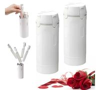 4 in 1 Travel Bottle Dispenser Set, Refillable Leak-Proof Squeezable Toiletry Bottles with Built-in Scale & Labels, Space-Saver for Shampoo, Conditioner, Lotion, for Gym, Camping (2 set-white)
