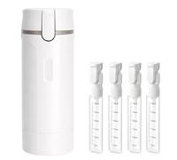 4 in 1 Travel Bottle Dispenser, Travel Toiletries Containers with Secure Dispensing System, Leak-Proof Design for Air Travel and Gym Use, Compact Size 16.5 Cm by 5.5 Cm