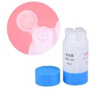 4-in-1 Travel Bottle Set 60ml Blue Leakproof Container for Luggage | PP Refillable Design, Spill Resistant Case, for Liquid Soap and Face Cleanser, Camping or Gym Use