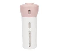 4 in 1 Travel Dispenser Bottle, Portable Leakproof and Refillable Shampoo Container,Perfume Dispenser Container for Lotions,Shampoo,Sunscreen Cream (Pink)