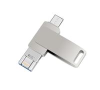 4 in 1 USB 3.0 Flash Drive Memory Music/Photo Stick for iPhone Samsung Android iOS Computer Car (1 in 3-128 GB)