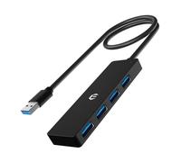 4 in 1 USB Hub, USB 3.0 Hub, Super Slim USB Data Hub, USB Splitter USB 3.0 Adapter for Multiport Adapter 5Gbps Data Hub for Xbox,Ps4,Notebook PC,Tesla Model 3,Mobile HDD Laptop USB Hub