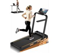 4-in-1 Walking Pad with 15% Incline, 10KM/H Under Desk Treadmill, 159KG Max