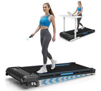 VANNECT 4 in 1 Walking Pad with 9% Incline, 1-10KM/H Walking Treadmill for Home with 330LBS Capacity, 2.75HP Upgraded Portable Under Desk Running Machine with Magnetic Remote Control, LED Display