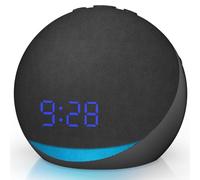 4-in-1 White Noise Machine: Digital Alarm Clock Bedside 25 Natural Sounds Bluetooth Speaker 32 Volume Levels 7 Timers 9 Lights Mains Powered Alarm Clock for Bedroom Office Baby Kids Adults