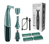 4 in 1 Women Electric Epilator, Waterproof, Female Shaver, Green
