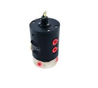 4 in 4 Out G1/8 Teeth + 6 Ways 2A Outer Diameter 56 Slip Ring Motor Gas 360 Degree Rotation Gas Liquid Combination Connector 4 Channels 1 Split Tooth Gas Connector(Q4P01-6PS End Outlet)