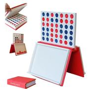 4 In a Row Board Game, 3D Printing Disguised as a Book Connect Game with Magnets, Portable Foldable Family 2-Player Strategy Board Games for Home Office Travel(1pack)