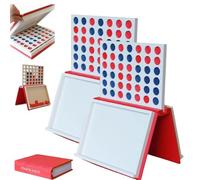 4 In a Row Board Game, 3D Printing Disguised as a Book Connect Game with Magnets, Portable Foldable Family 2-Player Strategy Board Games for Home Office Travel(2pack)