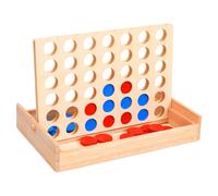 4 in a Row Game Solid Wood Wooden Classic Board Table for Family vidaXL
