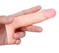 4 in Realistic Small Dildo,Beginner Anal Plug,Soft Anal Dildo with Curved Shaft and Balls,Adult Anal Sex Toy Women Men Couples.Experience Multi-Purpose Mini Style (Flesh)