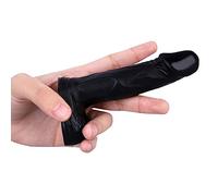 4 in Realistic Small Dildo,Beginner Anal Plug,Soft Anal Dildo with Curved Shaft and Balls,Adult Anal Sex Toy Women Men Couples.Experience Multi-Purpose Mini Style (Black)