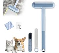 4 in1 Pet Hairs Removal Brush, Multifunctional Cat and Dog Hair Remover, Pet Hair Cleaning Brush With Hook and Towel, Washable & Portable, Wet and Dry Use, for Pets, Couch, Carpet, Furniture