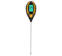 4 in1 Soil Tester Digital Multi Functional Sensor for Garden Farm Lawn Measure Humidity PH Illuminance Temperature Light Moisture Content Easy to Operate ABS Material 33cm