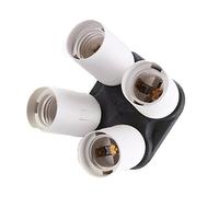 4 in1 Studio photo adapter holder with ports of Four 4 Continuous Light Bulb