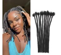 4 Inch 1/4 Inch Wide 40 Strands Human Hair Extensions Fully Handmade Can Be Dyed and Bleached for Men, Women and Kids