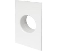4 Inch / 100 mm Duct Connector Flange - Plastic Straight Pipe Wall Plate for Heating Cooling Ventilation System - Plumbing or Air Exhaust and Inlet Fitting