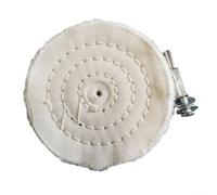 4 Inch 100mm Cotton Lint Polishing Mop Wheel Pad for Power Drill or Battery Drill Buffing Grinder, Cloth Polishing Pad Accessory for Stainless Steel,(100mm)