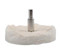 4 Inch 100mm Cotton Lint Polishing Mop Wheel Pad for Power Drill or Battery Drill Buffing Grinder, Cloth Polishing Pad Accessory for Stainless Steel,(75mm)