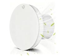 4 Inch 100mm Silent Bathroom Extractor Fan with Timer, 95m³/h High Airflow, <34dB Low Noise, Backflow Flap, IPX4 Waterproof & Easy Install for Bathroom, Kitchen, Toilet