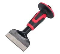 4 Inch (100mm) x 216mm Bolster Chisel Masonry Block Soft Grip Guarded Handle
