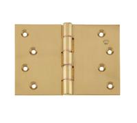 4 Inch (102 X 151mm) Lacquered Projection Hinge - Polished Brass (Sold In Pairs)