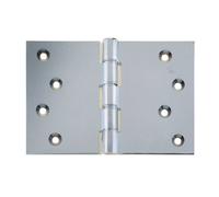 4 Inch (102 X 151mm) Lacquered Projection Hinge - Polished Chrome (Sold In Pairs)