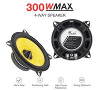 (4 Inch 300W) 2pcs 6 Inch 600W Full Range Frequency Car Audio Speaker Heavy Mid-bass Ultra-thin Modified Speaker