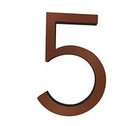 4 Inch 3D Floating House Plaque Number, Aged Bronze Door Numbers Address Plate Building Signage Digital Outdoor Sign 0-9, Screw Mounted, Alloy, Anti-Rust, Easy to Read