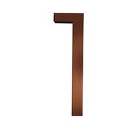 4 Inch 3D Floating House Plaque Number, Aged Bronze Door Numbers Address Plate Building Signage Digital Outdoor Sign 0-9, Screw Mounted, Alloy, Anti-Rust, Easy to Read