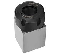 4-Inch 4-Jaw Self-Centering Chuck Set Tool Holder ER-25 Square Collet Chuck Block Holder 3900-5123 for CNC Lathe Engraving Machine Tool Wall Holder with 1-Inch x 8TPI Thread
