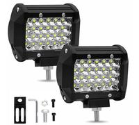4 Inch 72W LED Work Light Bar Spotlight ,2PCS LED Pods Light Bar Car Spot Lamps Offroad Jeep Driving Fog Lights Work Boat Lamp, Truck Spot Lights Flood,Beam LED Light Bars for Pickup Tractor UVT SUV