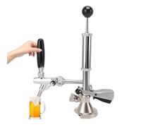 4 Inch Beer Barrel Party Pump, Stainless Steel Beer Barrel Tap with Air Pump and Distributor, Barrel Beer Kegerator Pump for Picnics, Parties or Camping