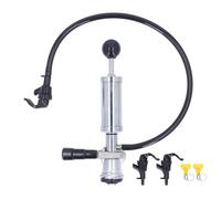 4 inch Beer Keg Tap Hand Pump - Leak Proof Beer Faucet Hose with Spring Lock Piston for Picnic, Wedding, Camping, and Party Draft Dispensing