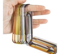 4" Inch Big Paper Clips, 10 Pcs Extra Large Paper Clips -Timenu Multicolored Mega Jumbo Giant Colored Paperclips for Office School Document Organizing