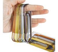 4" Inch Big Paper Clips, 20 Pcs Extra Large Paper Clips -Timenu Multicolored Mega Jumbo Giant Colored Paperclips for Office School Document Organizing
