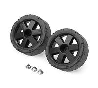 4-inch Black Cooler Wheels Replacement kit Compatible with Ig-loo Cooler 5 Gal Beverage Rollers, Fits for Ice Cube 60 & 70 qt Cooler,Coolers Silent Replacement Wheels Parts - 2 Pack