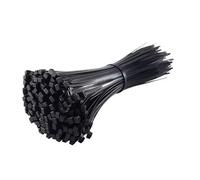 4 inch Cable Ties, 100 PCS Zip Ties, 2.5mm×100mm Zip Ties, Heavy Duty Tie Wraps, Nylon Plastic Self Locking Small Cable Wrap for Tidy Wires Workshop Home & Garden (Black)