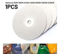 4 Inch Coated Flat Lap Wheel 80-2000 Grit Lapidary Polishing Grinding Disc for Crystal Agate Jewel Jade Glass Rock 100mm 5/8 Arbor Hole(1000#)