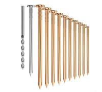 4-Inch Copper Nails, Stump Removal Spikes 20 Pieces Long Copper Nails Tree Killing Nails for Horticultural Projects